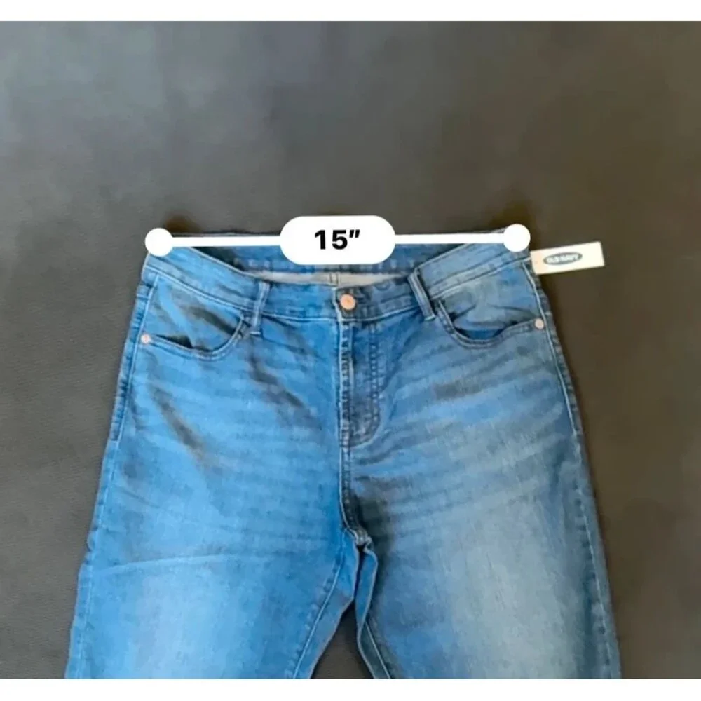 Old Navy Womens Super Skinny Mid Rise Jeans Med Wash Size 12